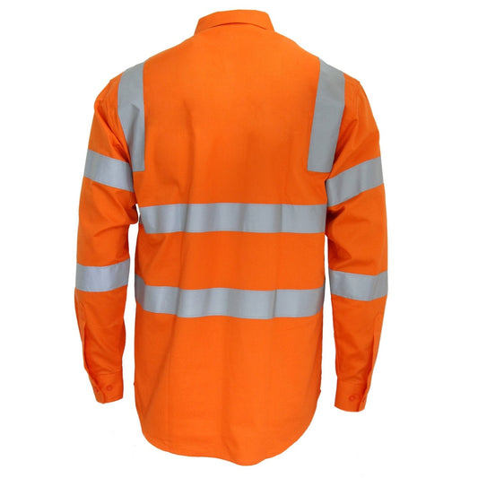 DNC Hi Vis L/W Csr R/Tape Vic Rail Shirt LS (3741)