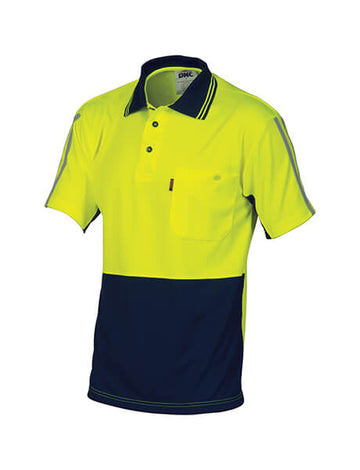 DNC Hi Vis Cool Breathe Stripe Polo (3755)