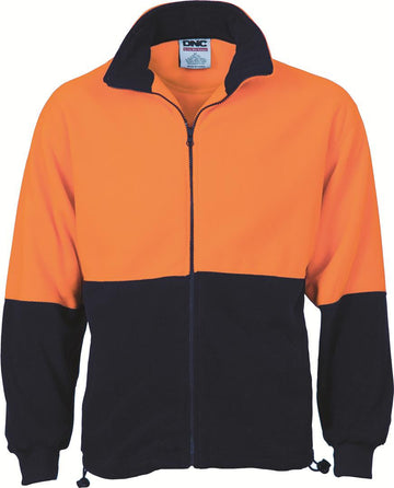 DNC Hi Vis Two Tone Full Zip Polar Fleece (3827)
