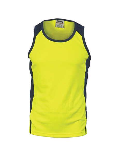 DNC Hi Vis Cool Breathe Action Singlet (3842)
