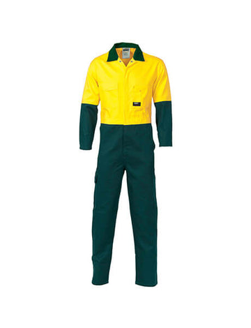 DNC Hi Vis Two Tone Cotton Coverall (3851)