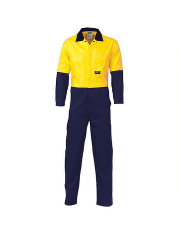 DNC Hi Vis Cool Breeze 2 Tone LightWeight Cotton Coverall (3852)