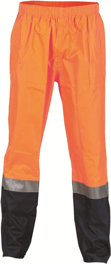 DNC Hi Vis Two Tone Lightweight Rain Trousers With 3M R/Tape (3880)