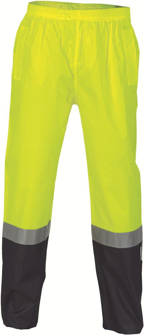 DNC Hi Vis Two Tone Lightweight Rain Trousers With 3M R/Tape (3880)