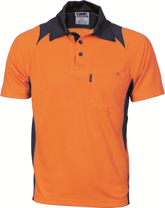 DNC Cool Breathe Action Polo Shirt Short Sleeve (3893)