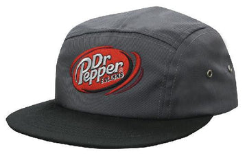Headwear Cotton Twill Square Front 5 panel Cap (3899)