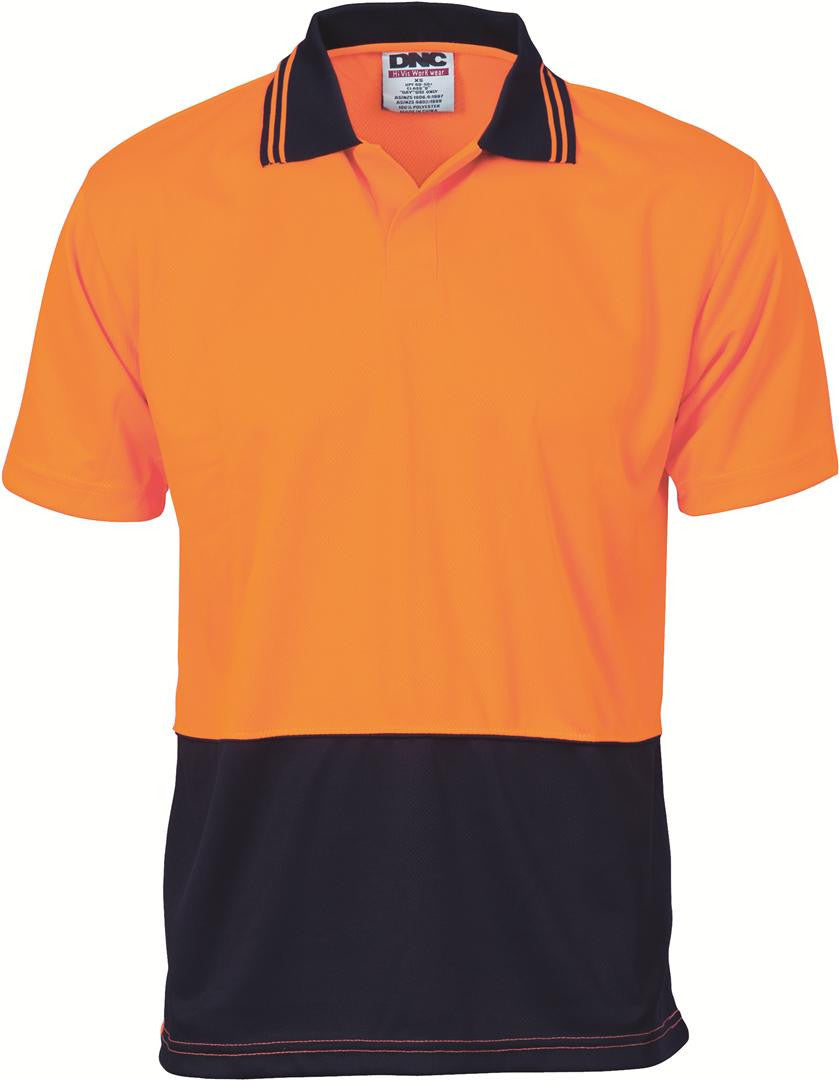 DNC Hi Vis Two Tone Food Industry Polo Short Sleeve (3903)