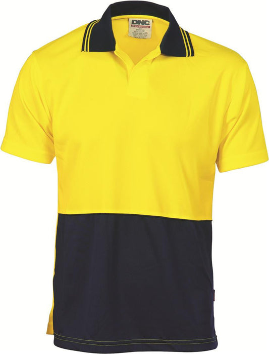 DNC Hi Vis Two Tone Food Industry Polo Short Sleeve (3903)