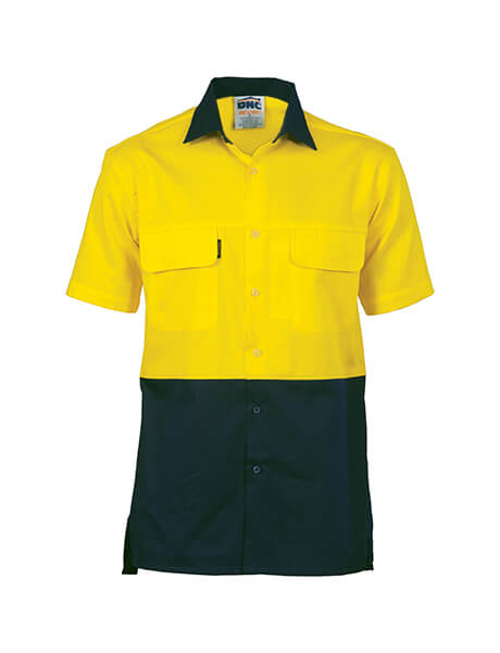 DNC Hi Vis 3 Way Cool Breeze Cotton S/S Shirt (3937)