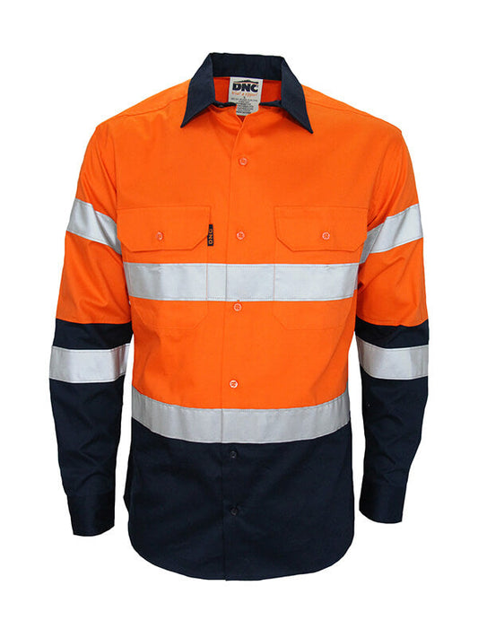 DNC Hi Vis 2 Tone Bio Motion Taped Shirt (3976)