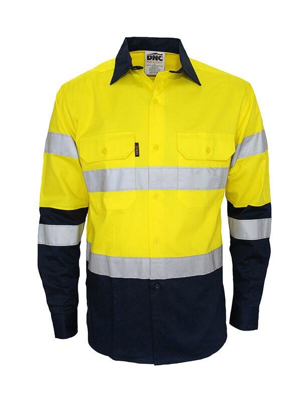 DNC Hi Vis 2 Tone Bio Motion Taped Shirt (3976)