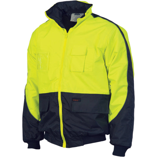 DNC Hi Vis Contrast Bomber Jacket (3991)