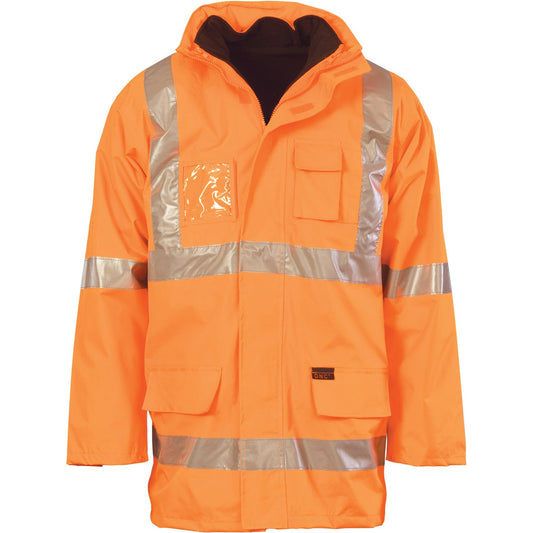 DNC Hi Vis Cross Back D/N “6 In 1” Jacket (Outer Jacket And Inner Vest Can Be Sold Separately) (3999)