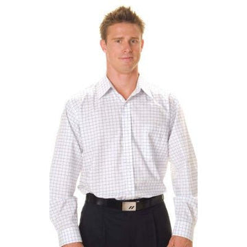 DNC Men's Yarn Dyed L/S Check Shirt (4158)