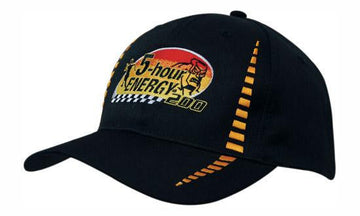 Headwear Breathable Poly Twill With Small Check Patterning Cap (4010)