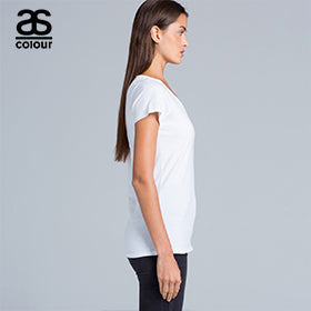 Ascolour Bevel V-Neck Tee-(4010)