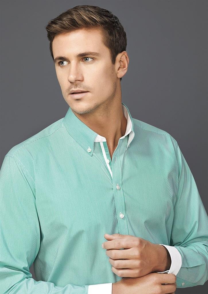 Biz Corporate Fifth Avenue Mens Long Sleeve Shirt (40120)-Clearance