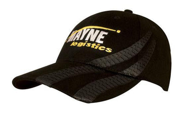 Headwear Brushed Heavy Cotton With Tyre Tracks Cap (4015)