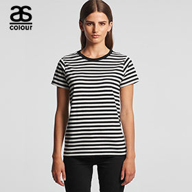 Ascolour WO'S Maple Strip Tee- (4037)