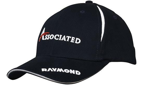 Headwear Brushed Heavy Cotton With Crown Inserts & Sandwich Cap (4092)