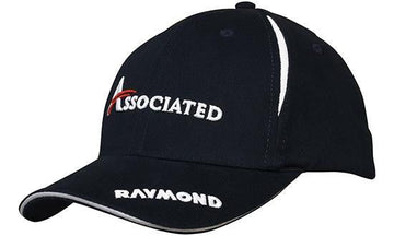 Headwear Brushed Heavy Cotton With Crown Inserts & Sandwich Cap (4092)