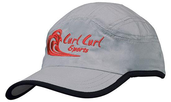 Headwear Microfibre Sports Cap With Trim On Edge Of Crown & Peak Cap (4094)