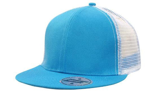 Headwear Premium American Twill With Mesh Back & Snap Back Pro Styling Cap (4138)