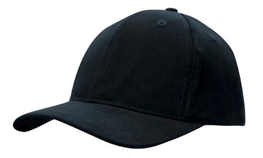 Headwear Brush Heavy Cotton Cap With Snap Back (4141)