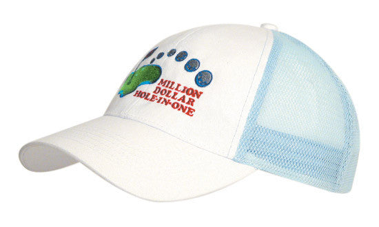 Headwear Brushed Cotton With Mesh Back Cap (4181)