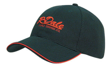 Headwear Double Pique Mesh With Open Sandwich Cap (4185)