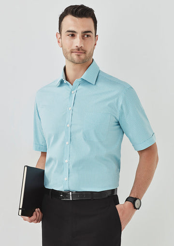 Biz Corporate 42522 Newport Mens Short Sleeve Shirt