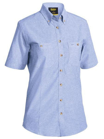 Bisley Womens Short Sleeve Chambray Shirt (BL1407)