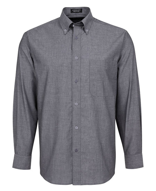 JBs Wear Long Sleeve Fine Chambray Shirt (4FC)