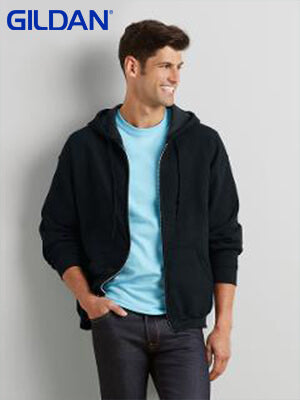 Gildan  Adult  Zip Hooded Sweatshirt-(18600)
