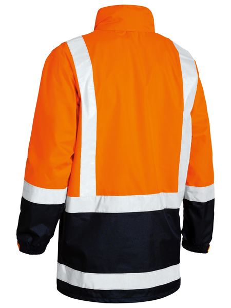 Bisley Taped Hi Vis Recycled Rain Shell Jacket (BJ6766T)
