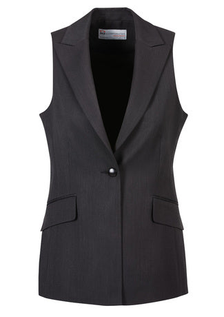 Biz Corporates Ladies Longline Sleeveless Jacket (60114) Clearance