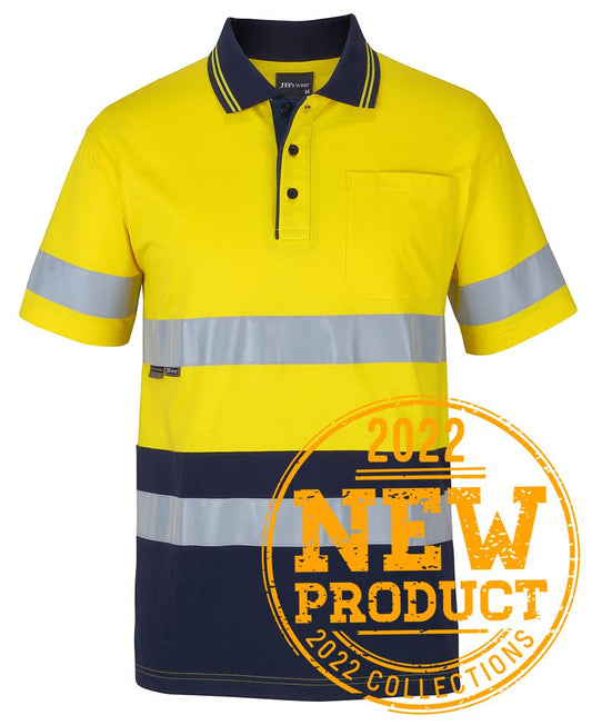 JB's Hi Vis (D+N) S/S Cotton Polo (6DCPS)