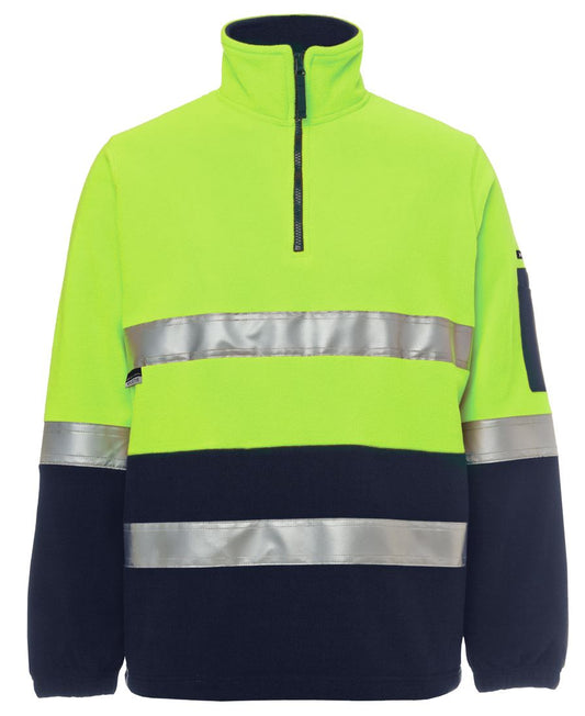 JBs Wear Hi Vis (D+N) 1/2 Zip Polar Fleece (6DNPF)
