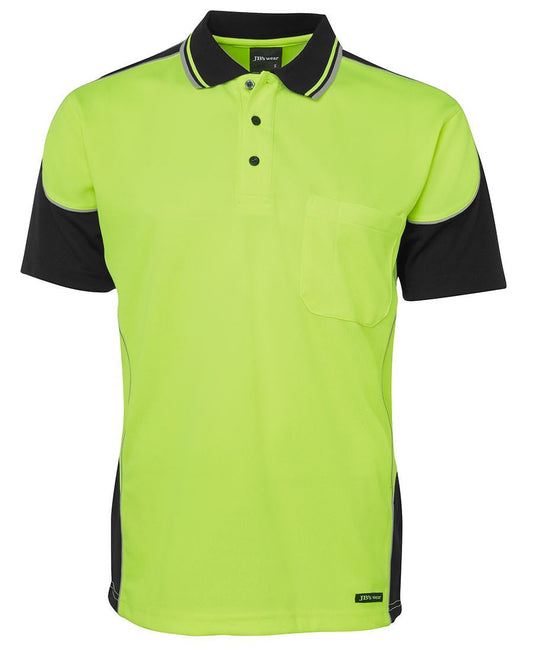 JBs Wear Hi Vis Contrast Piping Polo - Adults (6HCP4)