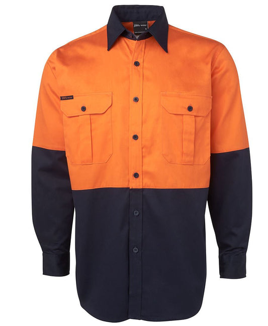 JBs Wear Hi Vis Long Sleeve 190g Shirt - Adults (6HWL)