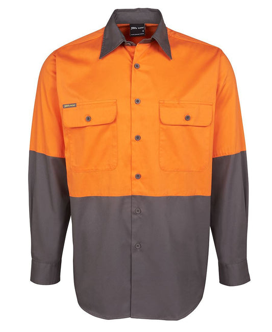 JBs Wear Hi Vis Long Sleeve 150g Shirt - Adults (6HWSL)