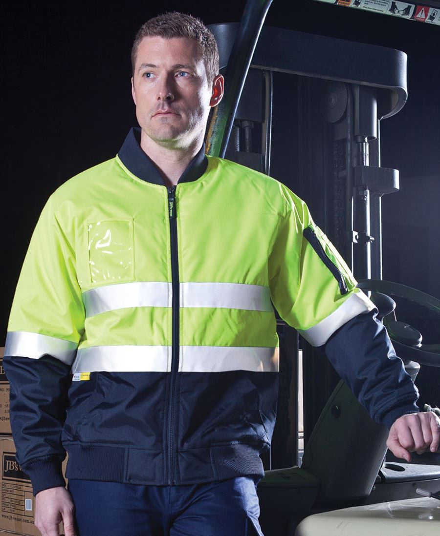 JBs Wear Hi Vis (D+N) Flying Jacket - Adults (6DNFJ)