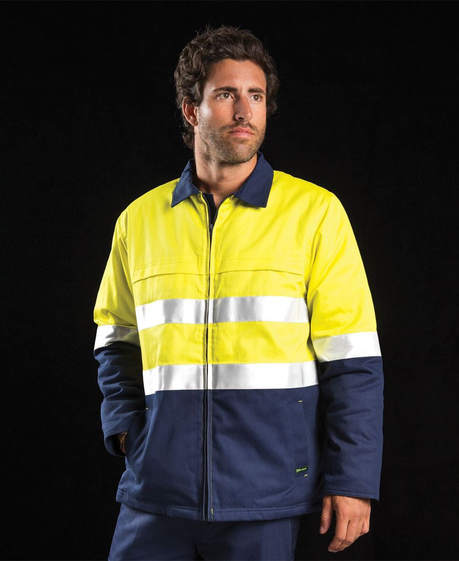 JBs Wear Hi Vis (D+N) Cotton Jacket (6HD4J)