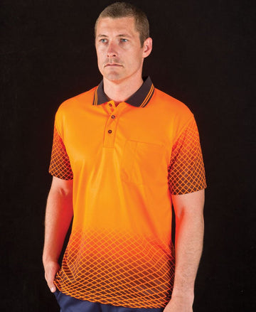 JBs Wear Hi Vis Net Sub Polo (6HVNS)