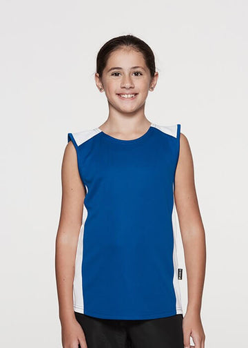 Aussie Pacific Premier Kids Singlet 2nd (8 Colour) (3101)