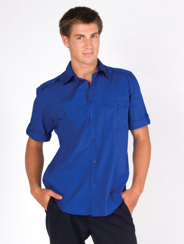 Ramo Mens Military Short Sleeve Shirts (S001MS)