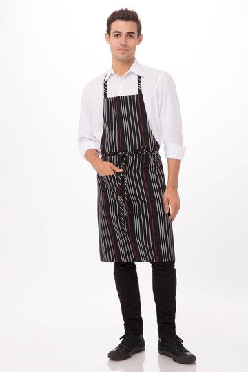 Chef Works Striped Bib Apron (A550)