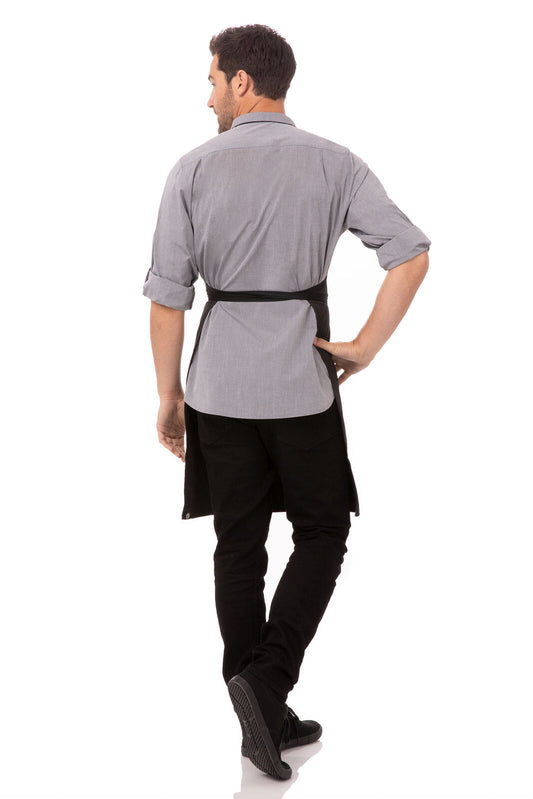 Chef Works Bib Apron With Contrasting Ties (AB012)