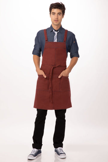 Chef Works Uptown Cross Back Bib Apron (ABX01)
