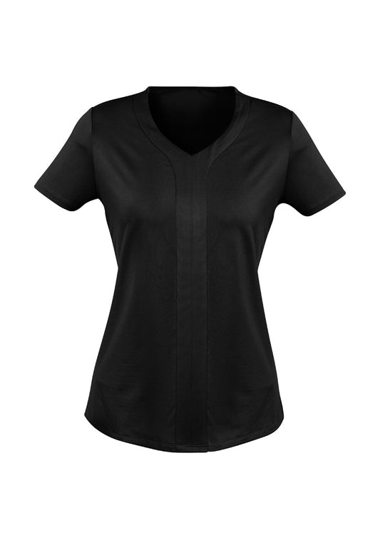 Biz Corporate Advatex Ladies Mae Short Sleeve Knit Top (AC41412) Clearance